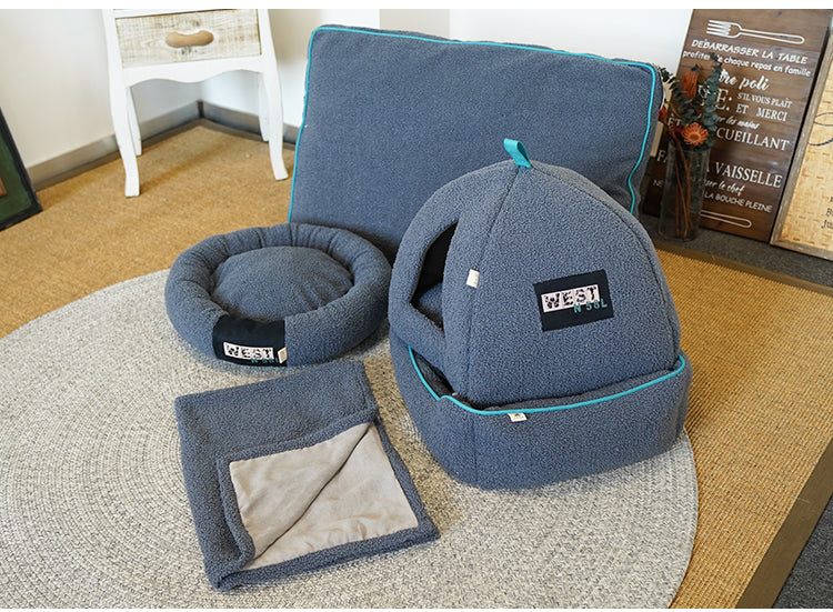 Pet870 2-In-1 Cat Tent Cave House