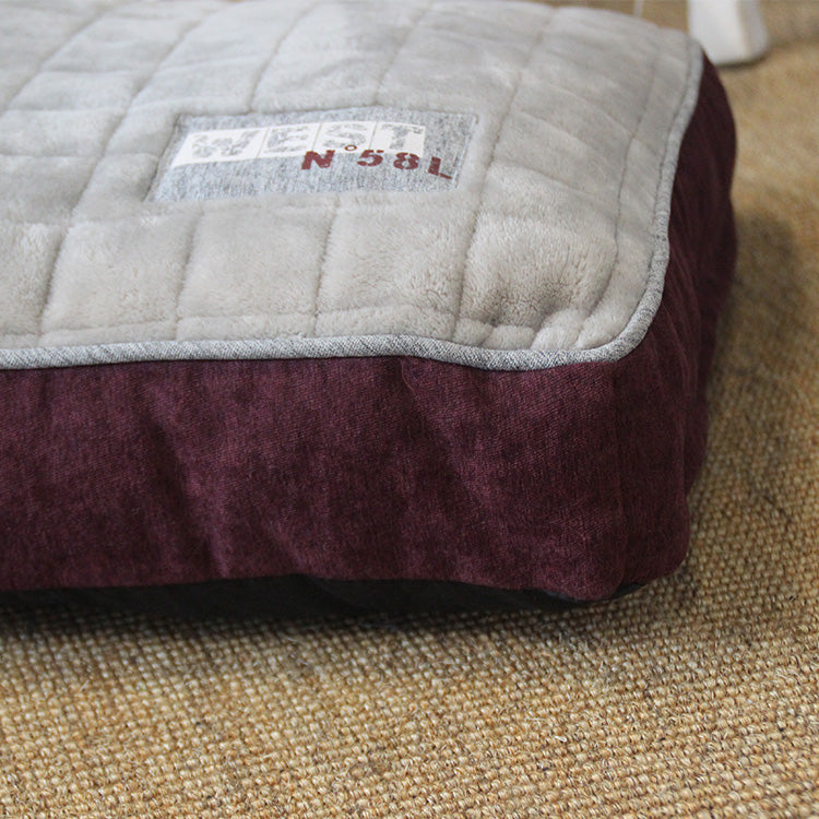 PET836 Polyester Flannel Pet Gusset Bed Cat Dog Cushion Bed