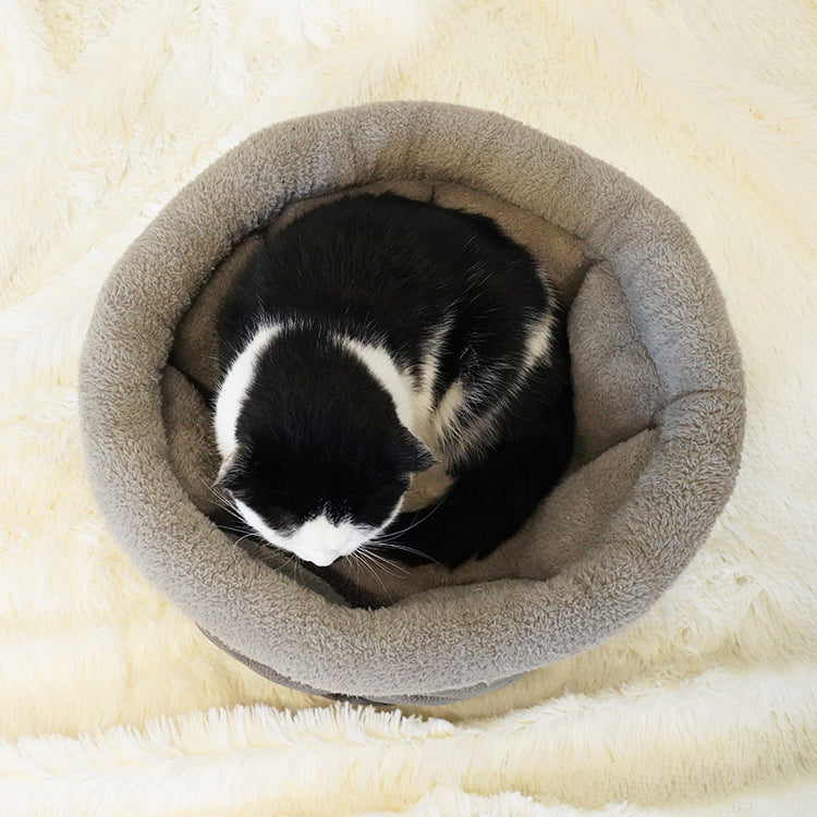 PET581 Faux Suede Cat Cave house