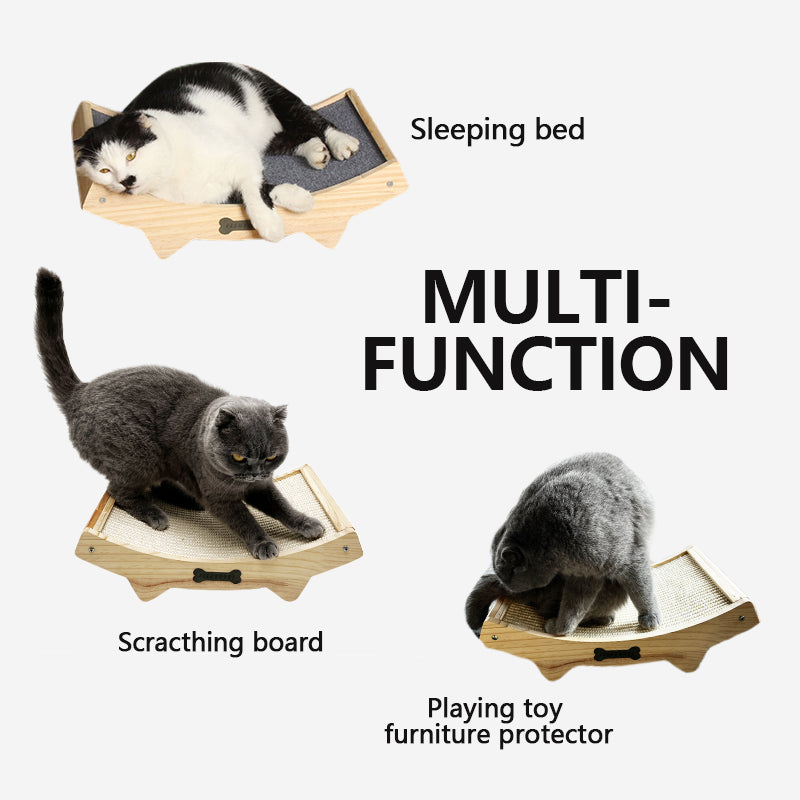 CT945 Sisal Carpet Fabric Double-Sided Durable Solid Wood Cat Beds Scratchin