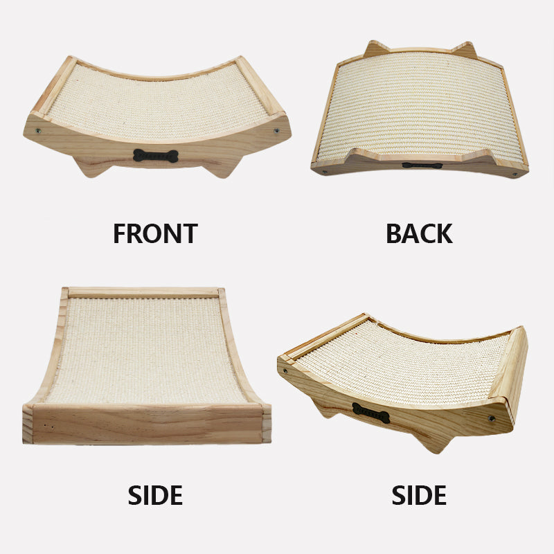 CT945 Sisal Carpet Fabric Double-Sided Durable Solid Wood Cat Beds Scratchin