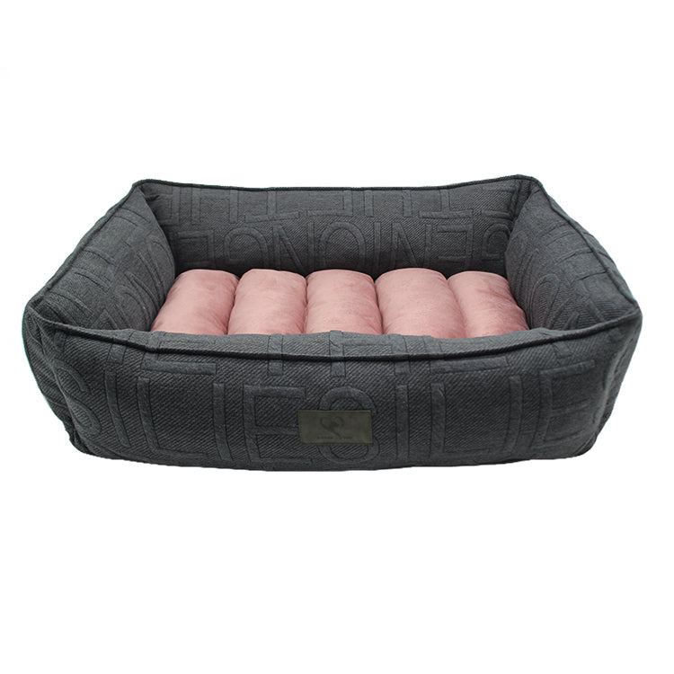 PET958 Malachite Green Velvet Corduroy Rectangle Dog Bed