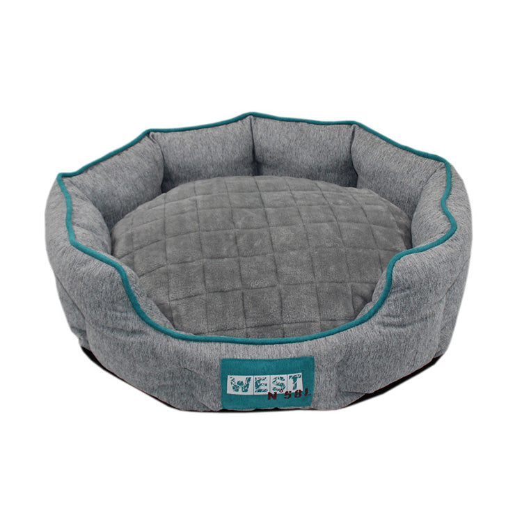 PET836 Pet Bed Flannel Circle Dog Cat Bed