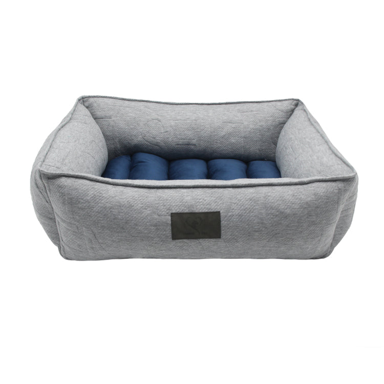 PET958 Malachite Green Velvet Corduroy Rectangle Dog Bed