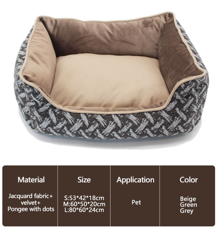 Pet949 Velvet Lounger Dog Cat Sofa Bed