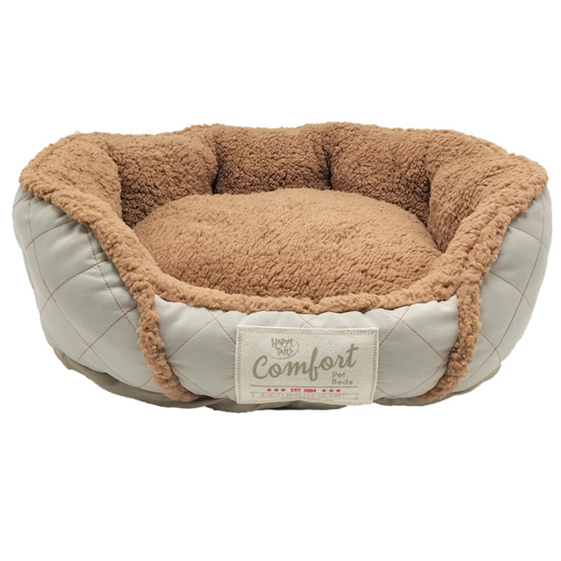 PET572 Microsuede DiamondQuilted Big Sherpa Pet Bed