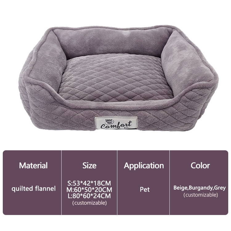 Pet608 Velvet Lounger Dog Cat Bed