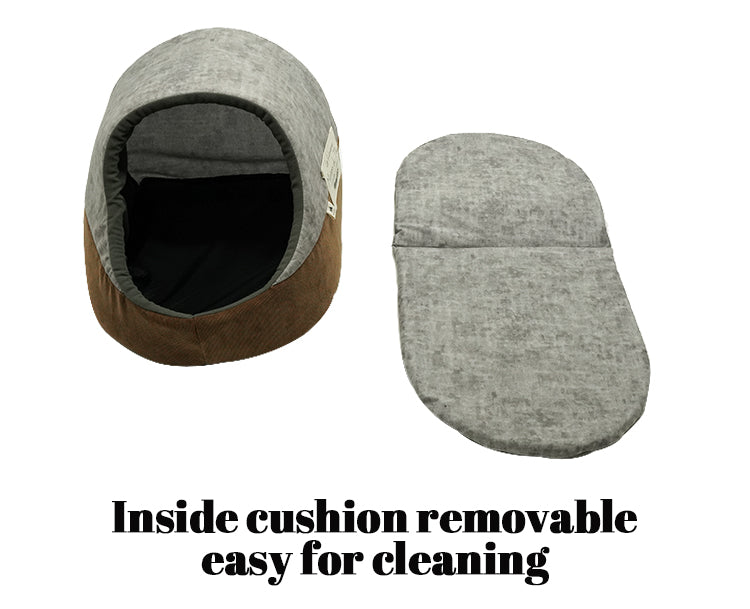 PET817 Corduroy Cat Cave Bed Cat House