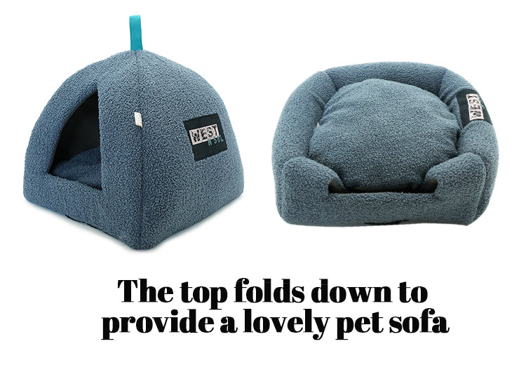 Pet870 2-In-1 Cat Tent Cave House