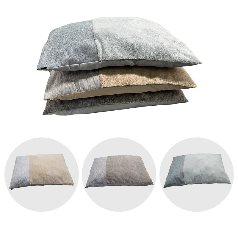 PET906 Rainbow Linen+ Small Sherpa Pet pillow square cushion