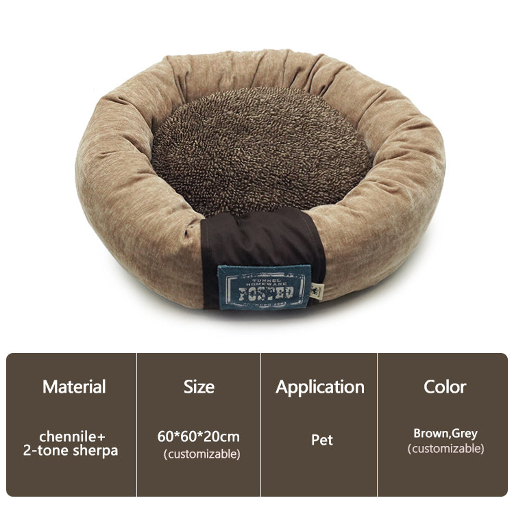 PET908 Round Donut Dog Bcat Bed