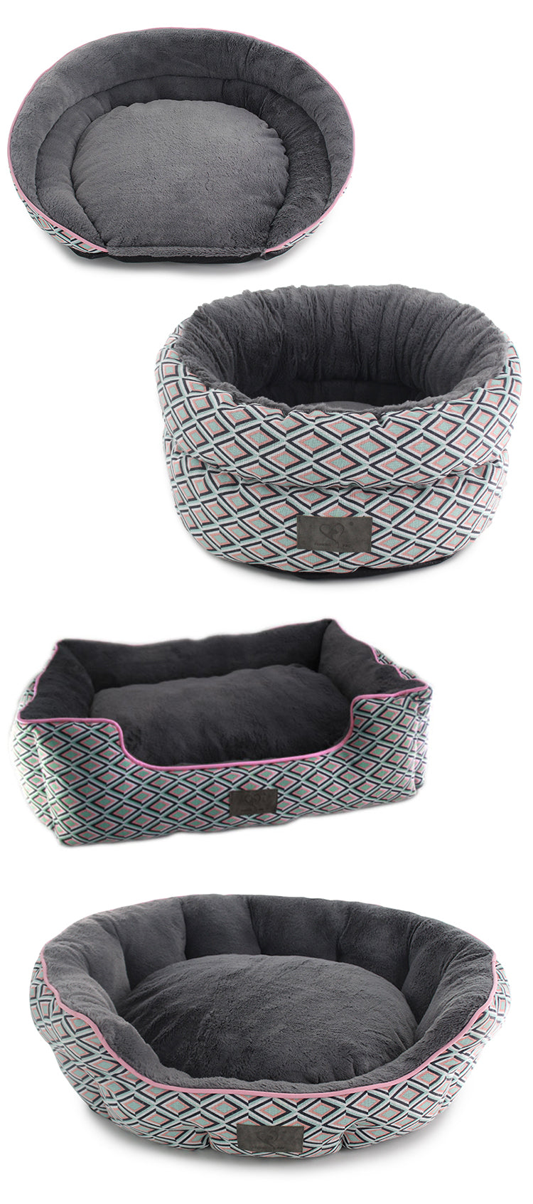 Pet927 Dog Cat Oval Lounger Bed