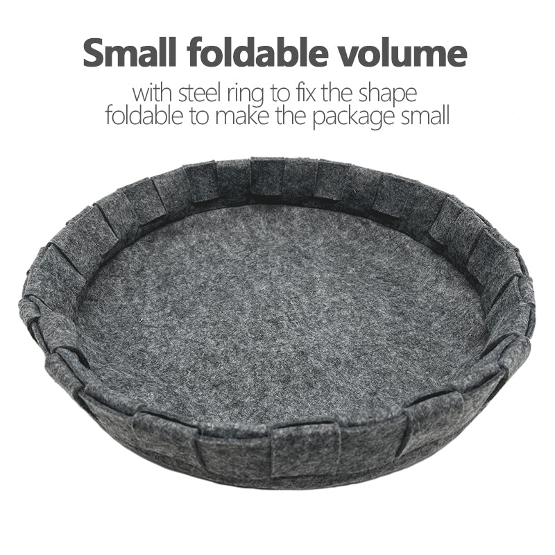 PET971 Cat Cave Felt Soft Dog Storage Basket