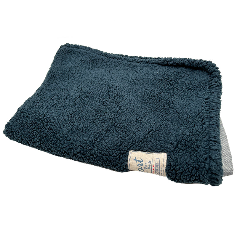PET979 Big Sherpa+Brandly Linen Pet Pillow Square Cushion