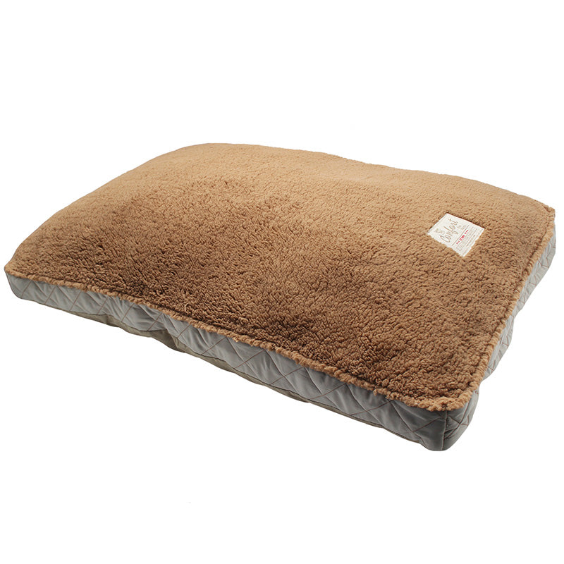 PET572 Microsuede DiamondQuilted+Big Sherpa Pet pillow square cushion