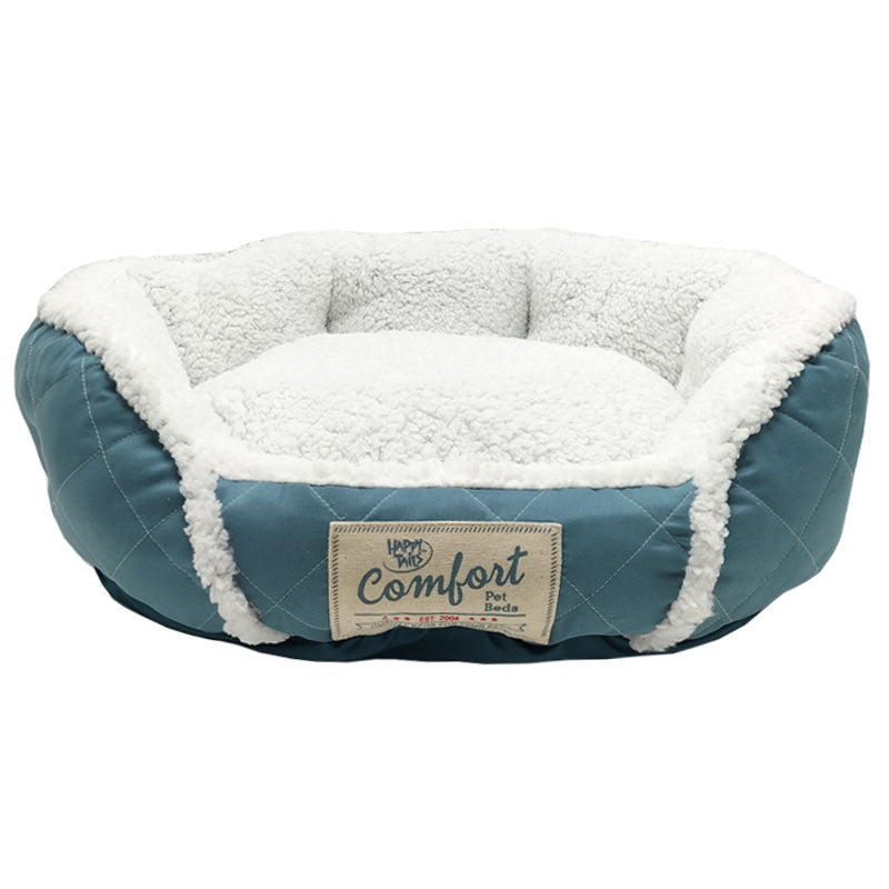 PET572 Microsuede DiamondQuilted Big Sherpa Pet Bed