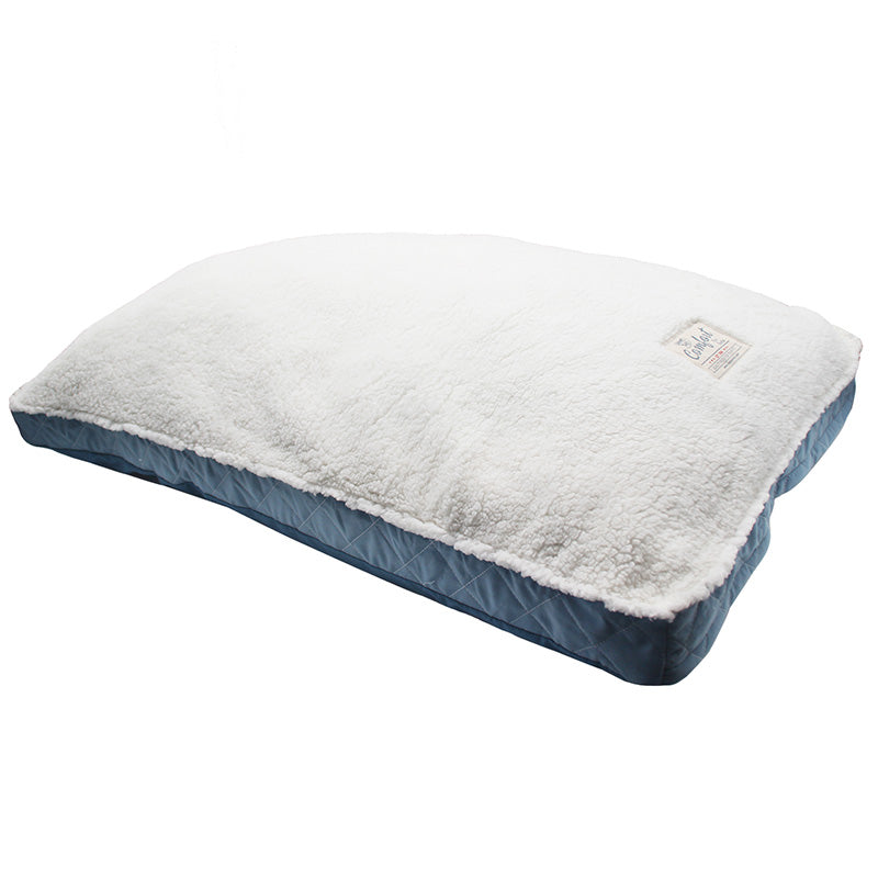 PET572 Microsuede DiamondQuilted+Big Sherpa Pet pillow square cushion