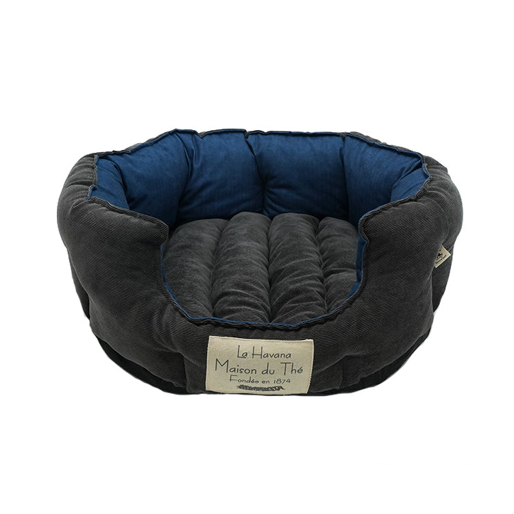 PET817 Washable Dog Oval Bed Pet Basket Bed