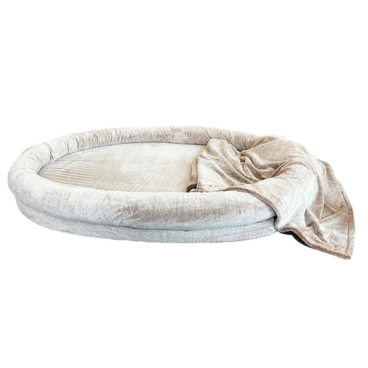 PET970 Rabbit Fur Human Size Dog Bed