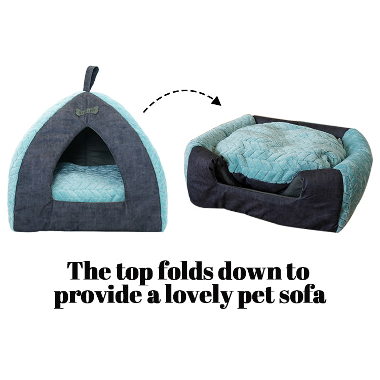 Pet953 Flannel 2 In 1 Cat Tent House