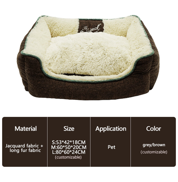 PET777 Pet Self Warming Medium Rectangle Lounger Dog Bed