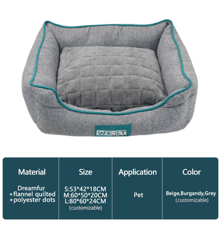 PET836 Pet Sofa Bed Lounger Bed With Mat