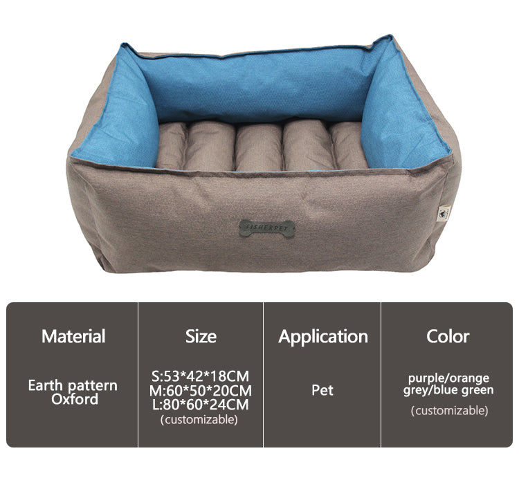 PET841 Rectangle Waterproof Dog Bed