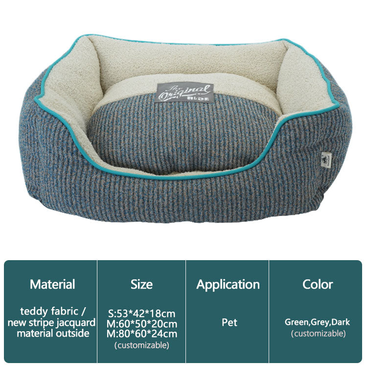 PET877 Denier Stripe Ounger Dog Cat Bed