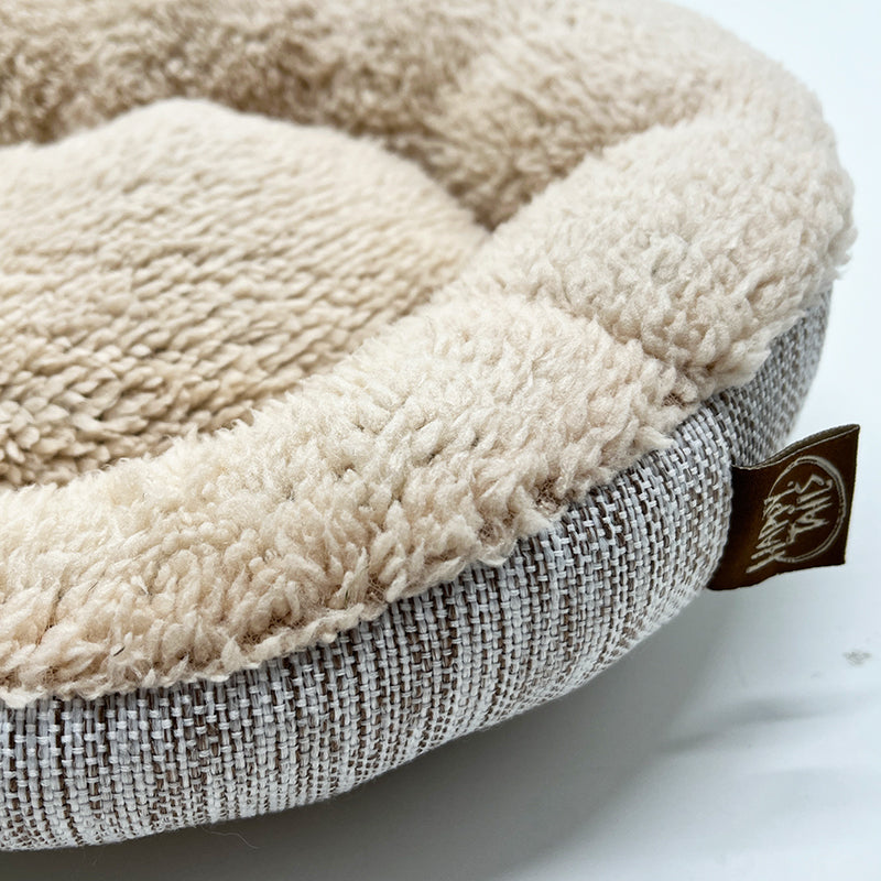 PET906 Rainbow Linen Small Sherpa Pet Bed