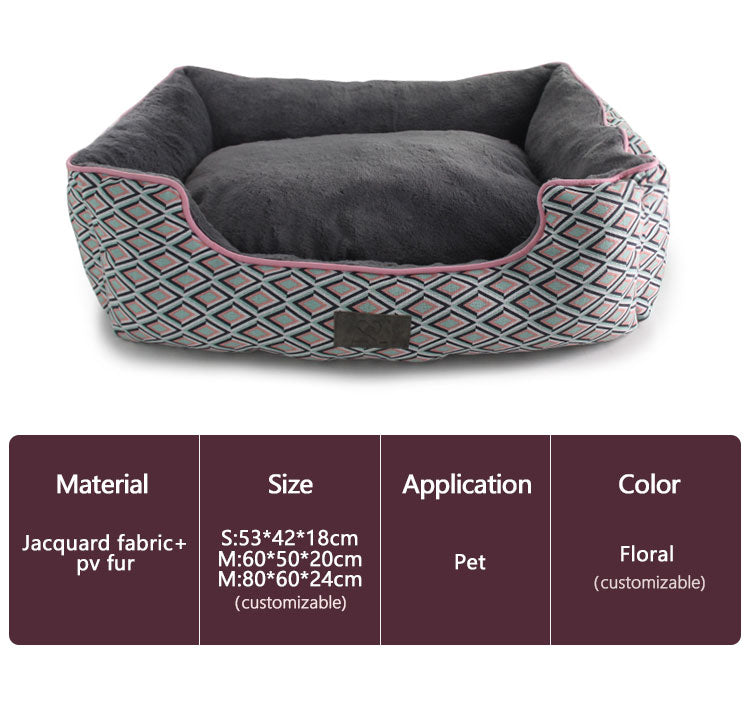 Pet927 Dog Cat Lounger Rectangle Bed