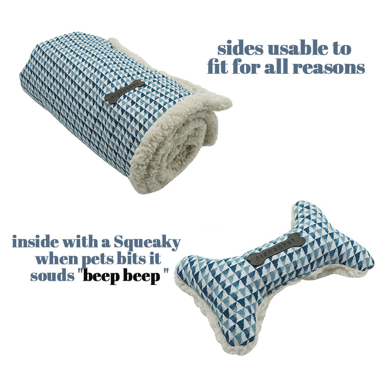 PET966 Waffle Jacquard Dog Blankets