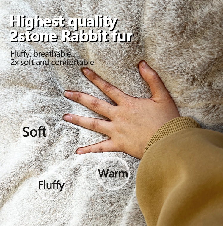 PET970 Rabbit Fur Human Size Dog Bed