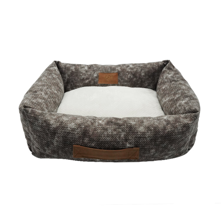 PE676 Leather Rectangle Lounger Dog Sofa Bed