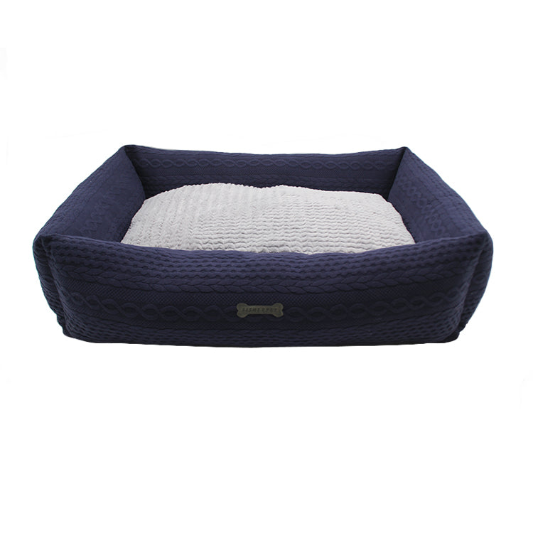 PET959 Wheat Sandwich Vango Linen Dog Rectangle Bed Lounger Bed