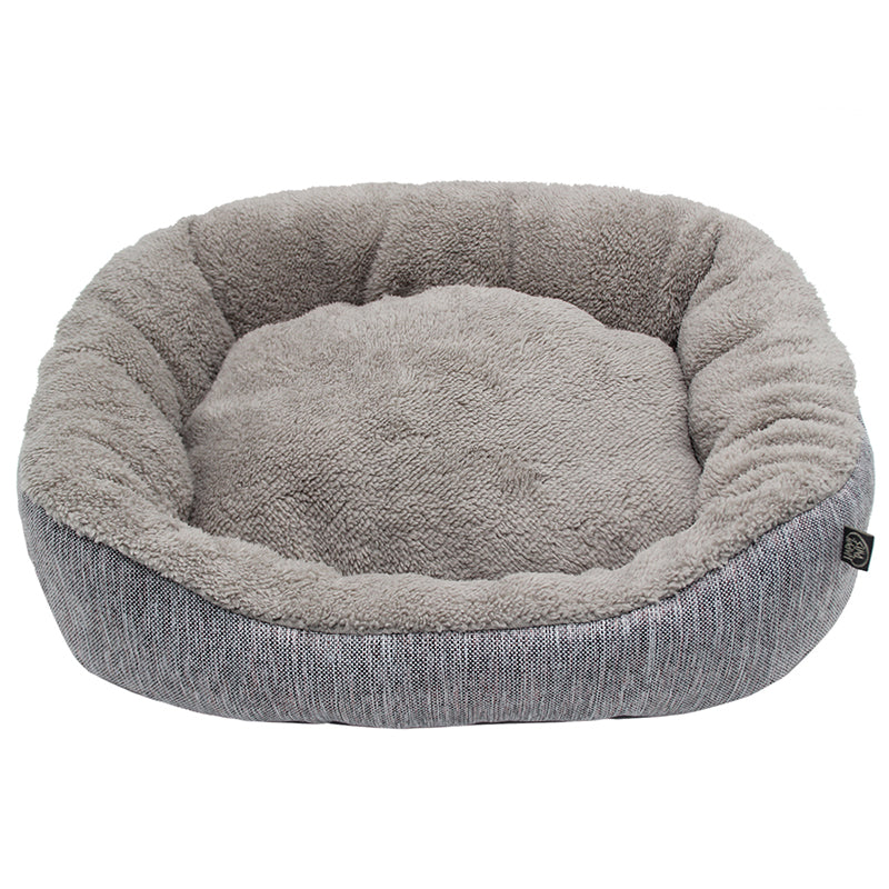 PET906 Rainbow Linen Small Sherpa Pet Bed