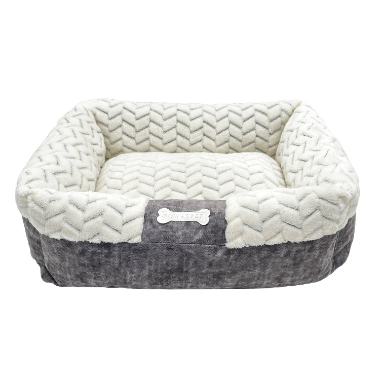 Pet953 Flannel  Rectangle Puppy Dog  Bed