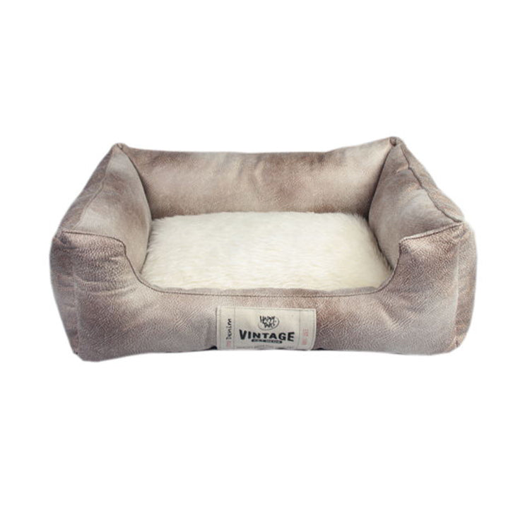 PET581 Faux Suede Lounger Dog Sofa Bed