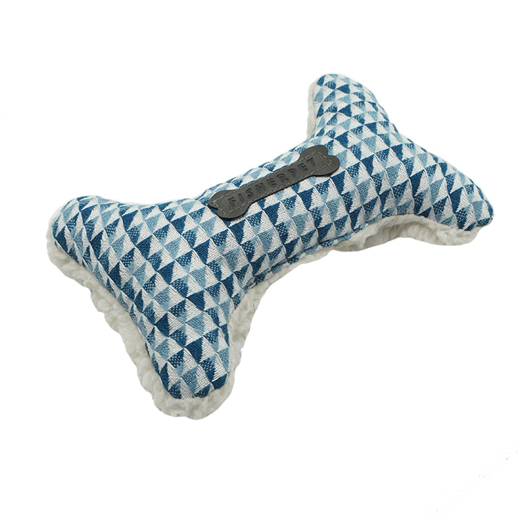 PET966 Interesting Bone Shaped Soft Squeaky Dog Cat Toy